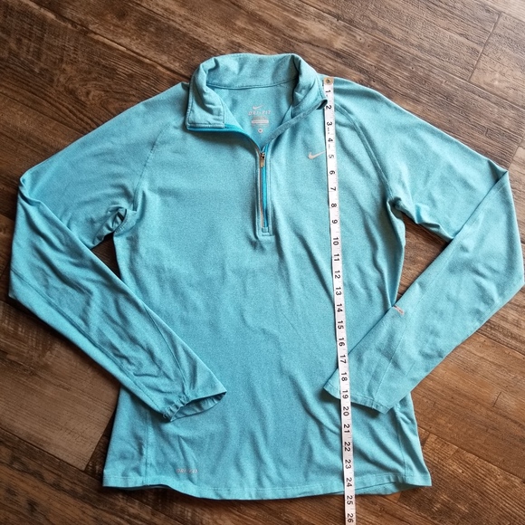 Nike Dri Fit Quarter Zip Pull-Over Blue - Picture 6 of 8